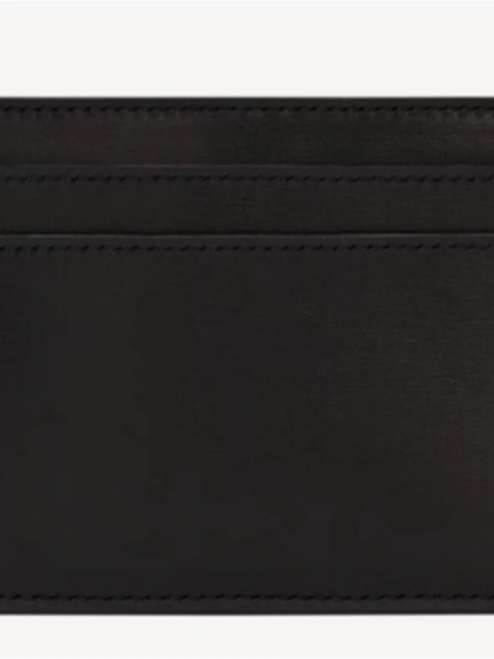 Saint Laurent Black Leather Slim Card Sleeve